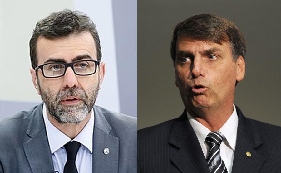 Marcelo Freixo e Jair Bolsonaro.