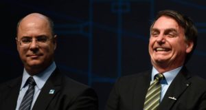 O governador Wilson Witzel e o presidente Jair Bolsonaro - Mauro Pimentel/AFP