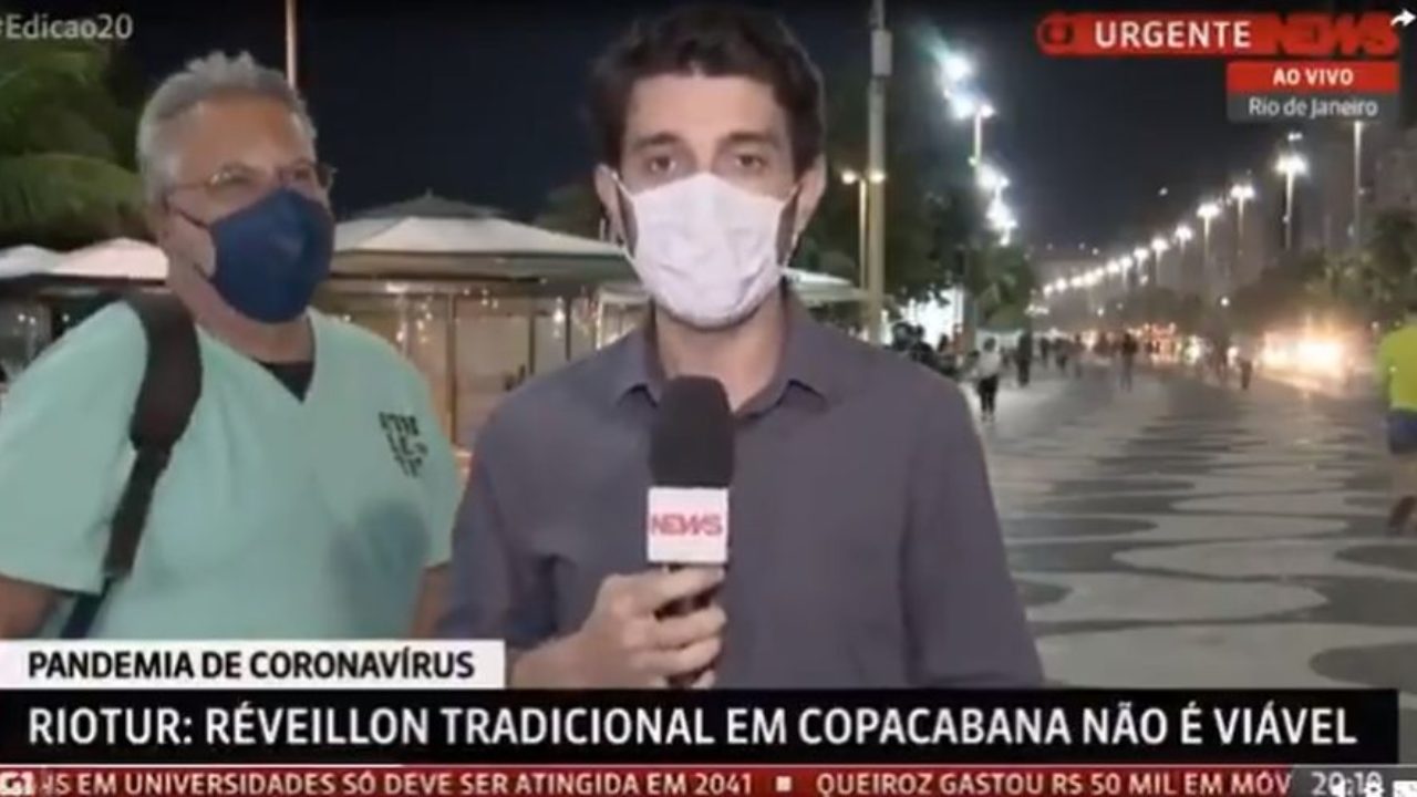 Jornalista da GloboNews debocha ao vivo de vizinho que foi em