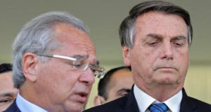 Paulo Guedes e Jair Bolsonaro. Foto: Sérgio Lima/AFP