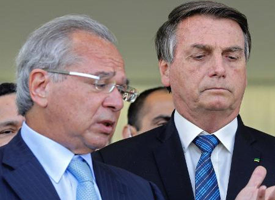 Paulo Guedes e Jair Bolsonaro. Foto: Sérgio Lima/AFP