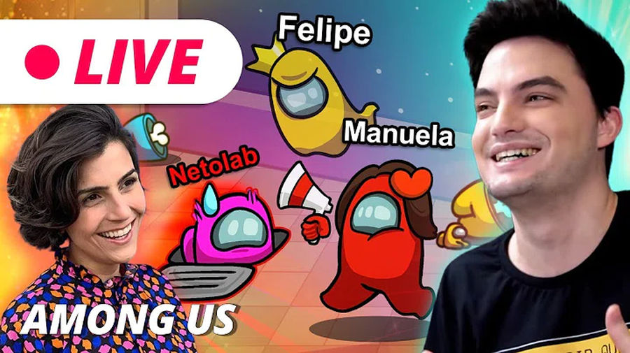 AO VIVO - Depois de Boulos, Felipe Neto joga o game Among Us com