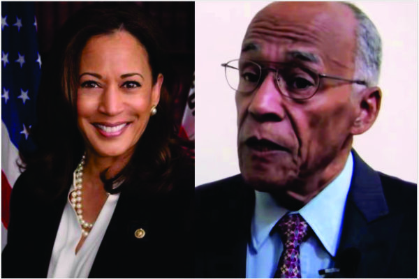 Kamala Harris e seu pai, Donald