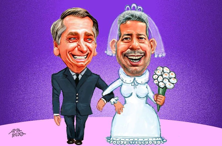 Casamento de Jair Bolsonaro e Arthur Lira. Por Amarildo Lima