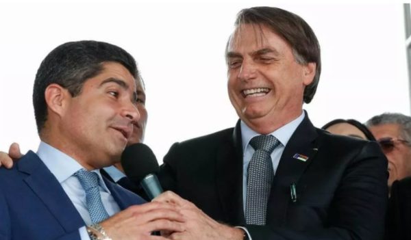 ACM Neto, presidente do DEM, e Bolsonaro