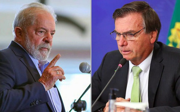 Lula e Bolsonaro. Foto: AFP