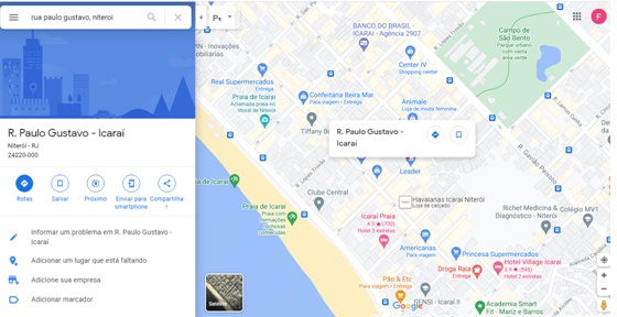 Map Passada Google Maps inclui nome de Paulo Gustavo em rua de Niterói