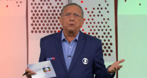 Galvão Bueno em transmissão de futebol da Globo.