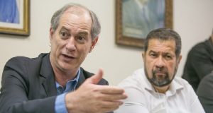 Ciro Gomes e Carlos Lupi em reunião do PDT