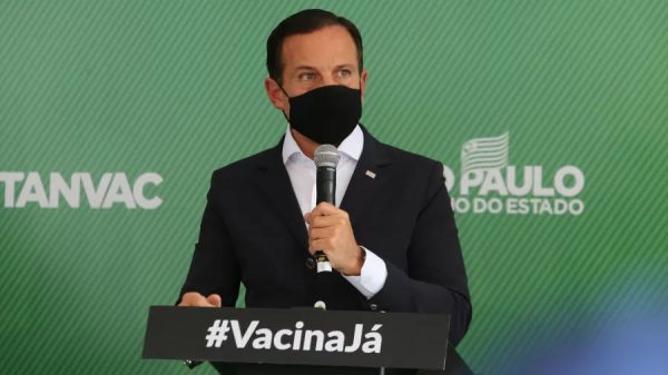 Doria em coletiva para a Imprensa