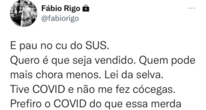 Fábio Rigo é filho do dono do "Prato Fino"