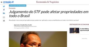 Reprodução da matéria do Estadão divulgada como Conteúdo Patrocinado