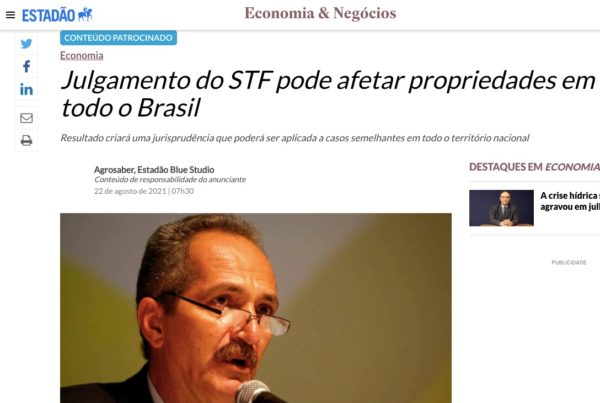 Reprodução da matéria do Estadão divulgada como Conteúdo Patrocinado