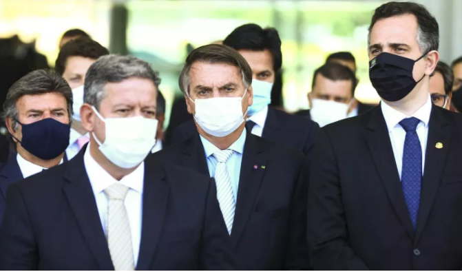 Luiz Fux, Arthur Lira, Jair Bolsonaro e Rodrigo Pacheco.
