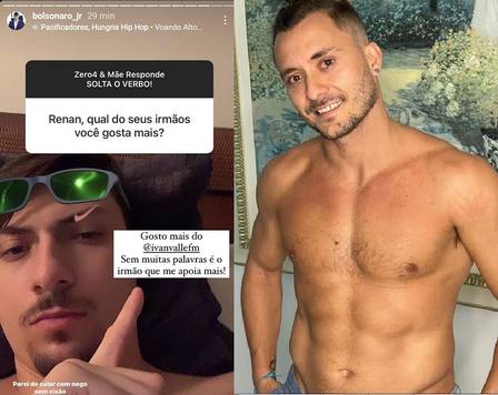 Jair Renan e seu irmão por parte de mãe, Ivan Valle
