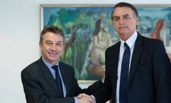 O governador de Roraiama e o presidente Bolsonaro