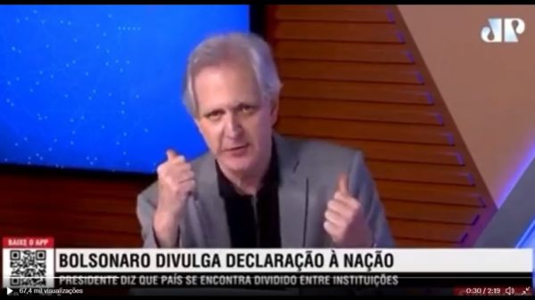 Augusto Nunes em programa da Jovem Pan 