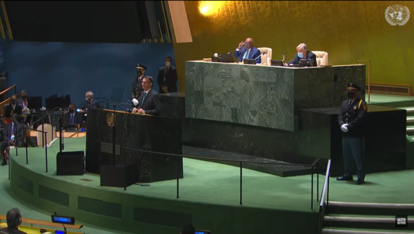 Jair Bolsonaro na Assembleia Geral da ONU