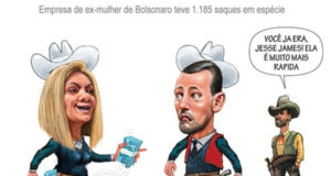 Veja a charge sobre a ex de Bolsonaro