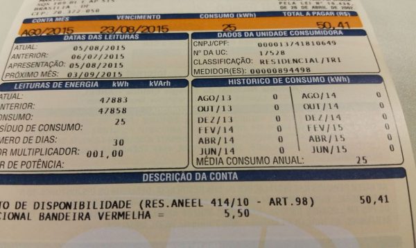 Conta de luz é um dos destaques da alta na inflação