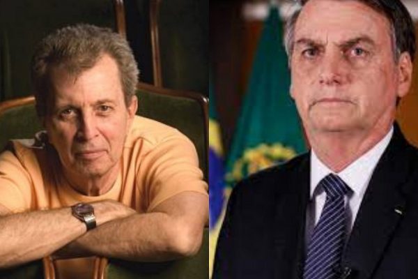 Daniel Filho e Bolsonaro em tela dividida