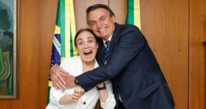 Veja Regina Duarte e Jair Bolsonaro
