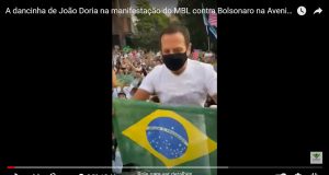 João Doria dança em evento do MBL na avenida Paulista, em SP