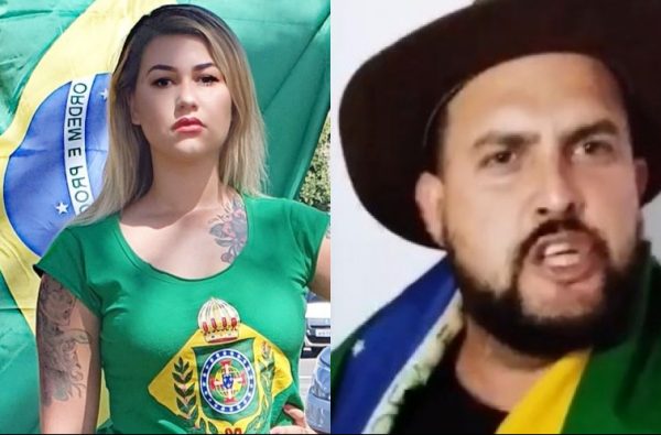 Sara Winter e Zé Trovão