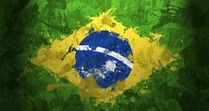 Bandeira do Brasil estilizada que serve como ilustração dos religiosos