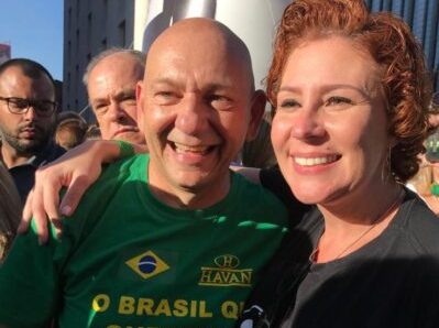 Luciano Hang e Carla Zambelli. Foto: Reprodução