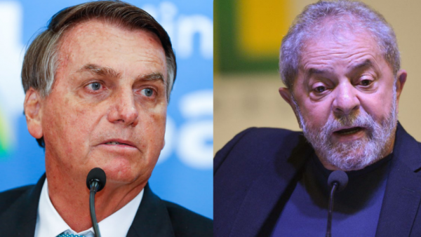 Lula e Bolsonaro e pesquisa