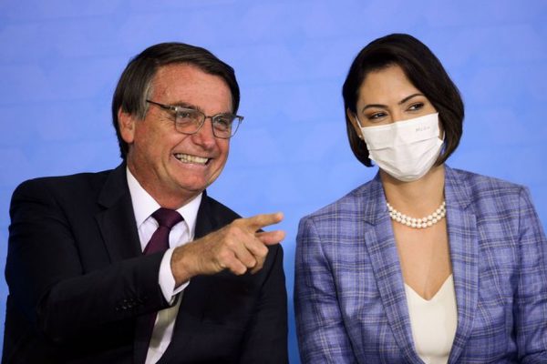 Michelle e Bolsonaro