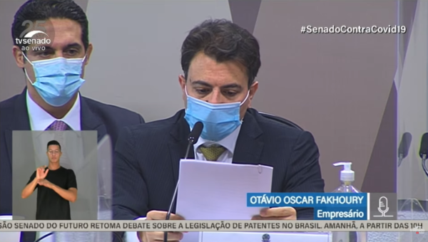 Otávio Fakhoury na CPI da Covid