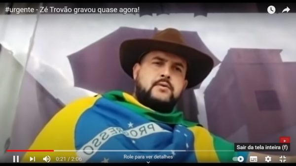 Zé Trovão em vídeo no Youtube