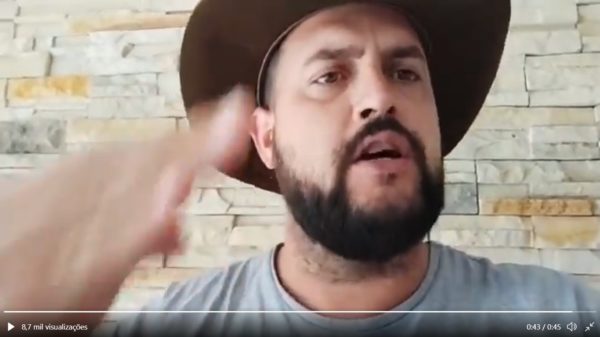 Zé Trovão grava vídeo para dizer que será preso pela PF