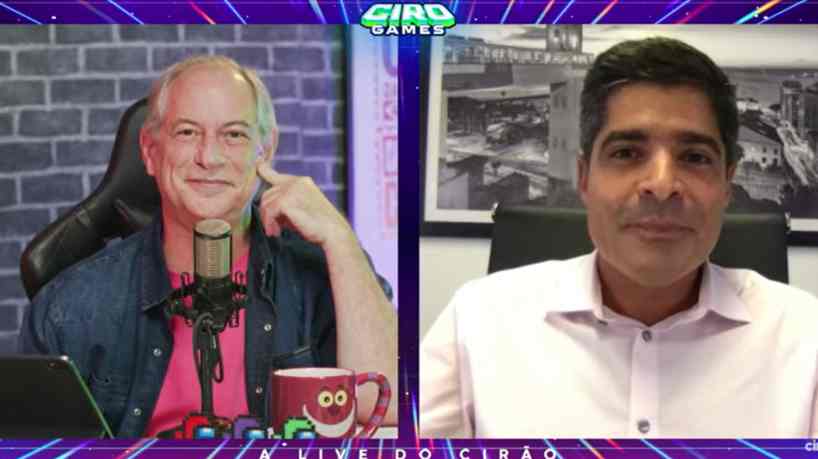 Ciro Gomes e ACM Neto. O ex-prefeito de Salvador participou de live com o pedetista. Imagem: Reprodução