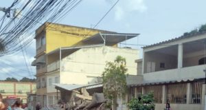 Prédio de três andares desabou em Nilópolis, na Baixada Fluminense. Foto: Reprodução