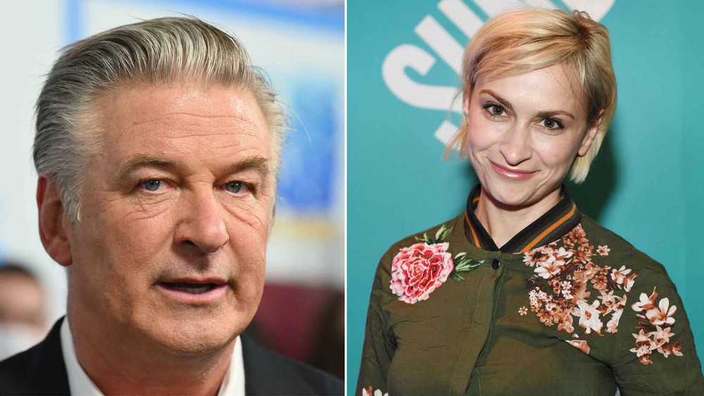 O ator Alec Baldwin e a diretora de fotografia, Halyna Hutchins. Fotos: Sonia Recchia/Getty Images/AFP e Angela Weiss/AFP