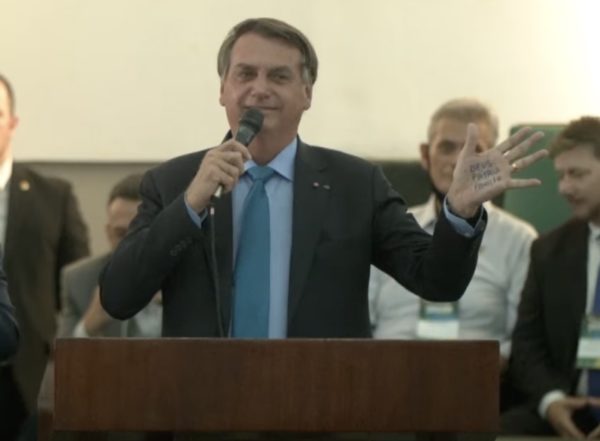 Bolsonaro em evento evangélico 