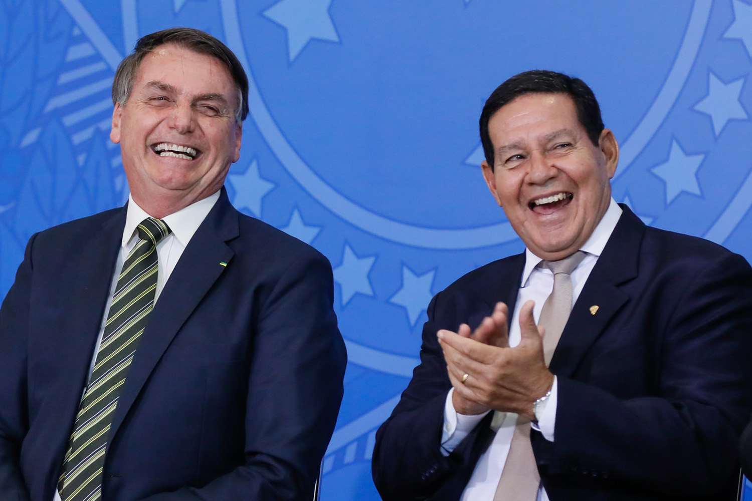 Jair Bolsonaro e Hamilton Mourão