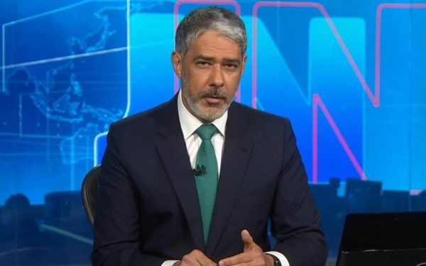 William Bonner no Jornal Nacional.