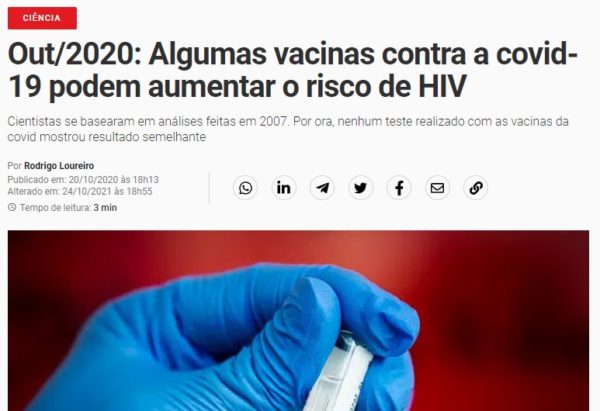 Trecho da reportagem do Exame