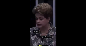 Dilma Rousseff em discurso no Senado Federal em 2016