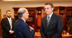 Edir Macedo, o dono da Record, e Jair Bolsonaro
