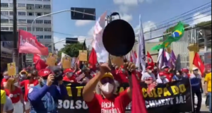 Ato contra Jair Bolsonaro em Fortaleza (CE)