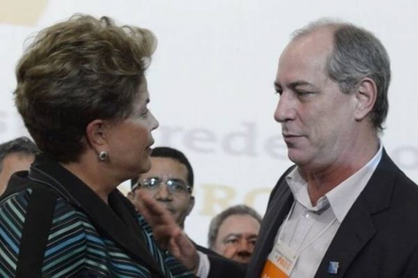Dilma Rousseff cumprimenta Ciro Gomes