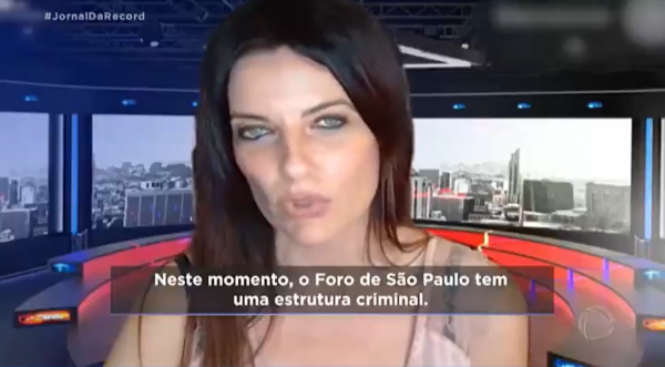 Na Record, jornalista de extrema-direita espalha fake news contra o PT e o Foro de São Paulo