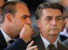 Eduardo Bolsonaro e o pai, Jair