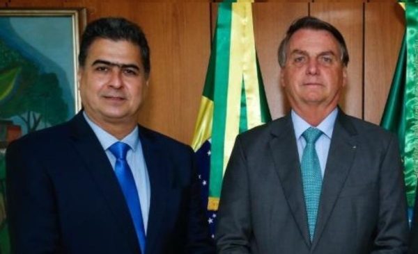 O prefeito Emanuel Pinheiro e Jair Bolsonaro