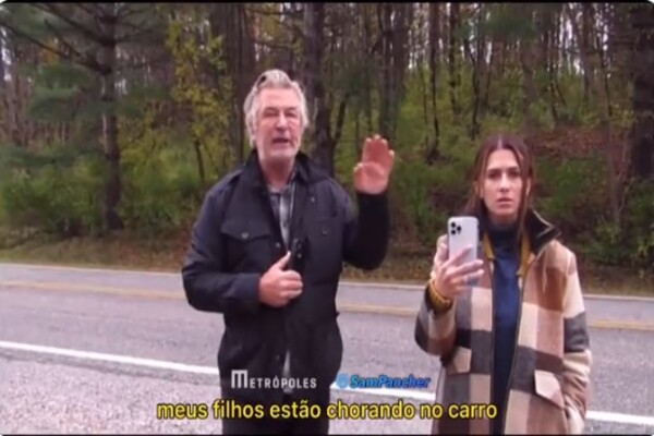 Alec Baldwin fala com paparazzis 